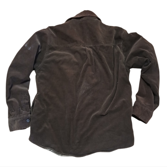 Chaps Denim Men's Size Large Brown Corduroy Jacket With Flannel Lining - Picture 8 of 8